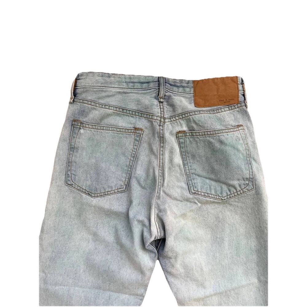 RAG & BONE Nina Y2K cropped faded high-rise Wide leg jeans Blue 28 A000876 - Picture 11 of 11